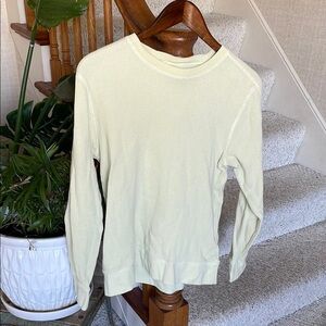 Everlane Waffle Knit Long Sleeve Shirt